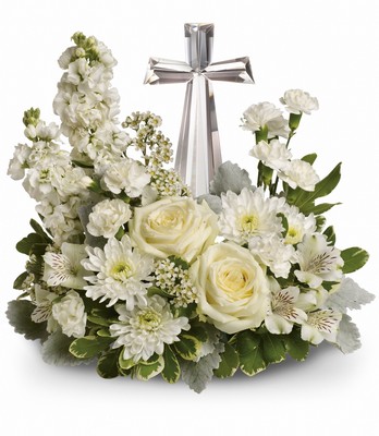 Teleflora's Divine Peace Bouquet from Forever Flowers, flower delivery in St. Thomas, VI